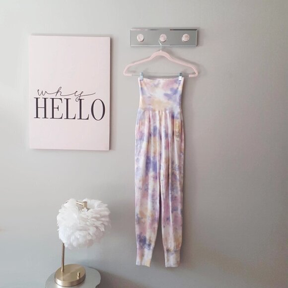 NWT Young Fabulous & Broke pastel tie dye jogger high waist sweatpants, S - Picture 5 of 6